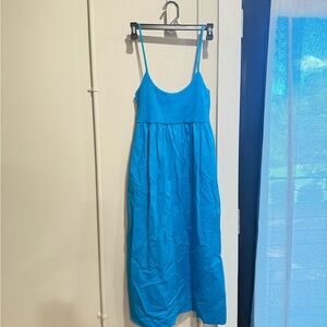 Zara Vibrant Blue Ribbed Dress